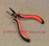 Flat nose plier with scoring