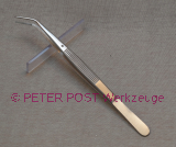 Tweezer pointedly angled fine scoring
