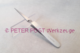Klemmpinzette spitz ohne Riefen, 125 mm lang