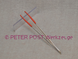 Tweezer round red rubberized 120 mm