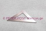 Edelstahl-Dreieck mit Ausschnitt
