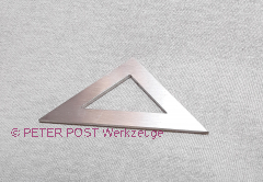 Stainless steel triangle with cutout
